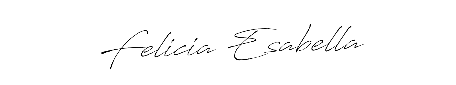 You should practise on your own different ways (Antro_Vectra) to write your name (Felicia Esabella) in signature. don't let someone else do it for you. Felicia Esabella signature style 6 images and pictures png
