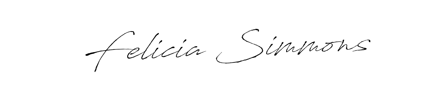 Antro_Vectra is a professional signature style that is perfect for those who want to add a touch of class to their signature. It is also a great choice for those who want to make their signature more unique. Get Felicia Simmons name to fancy signature for free. Felicia Simmons signature style 6 images and pictures png