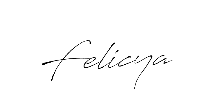 Create a beautiful signature design for name Felicya. With this signature (Antro_Vectra) fonts, you can make a handwritten signature for free. Felicya signature style 6 images and pictures png