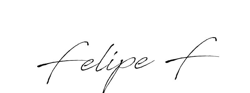 Design your own signature with our free online signature maker. With this signature software, you can create a handwritten (Antro_Vectra) signature for name Felipe F. Felipe F signature style 6 images and pictures png