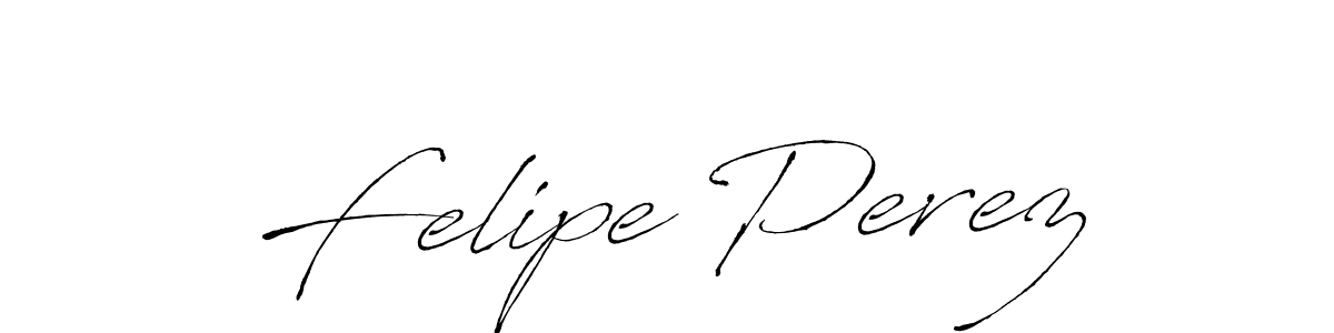 Felipe Perez stylish signature style. Best Handwritten Sign (Antro_Vectra) for my name. Handwritten Signature Collection Ideas for my name Felipe Perez. Felipe Perez signature style 6 images and pictures png