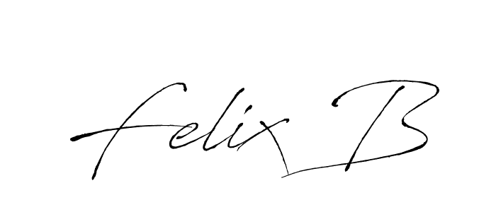 Make a beautiful signature design for name Felix B. With this signature (Antro_Vectra) style, you can create a handwritten signature for free. Felix B signature style 6 images and pictures png