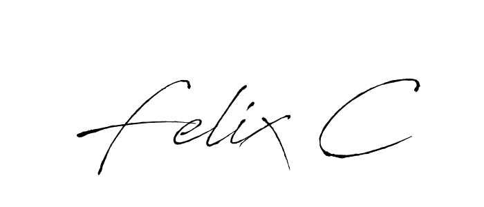Use a signature maker to create a handwritten signature online. With this signature software, you can design (Antro_Vectra) your own signature for name Felix C. Felix C signature style 6 images and pictures png
