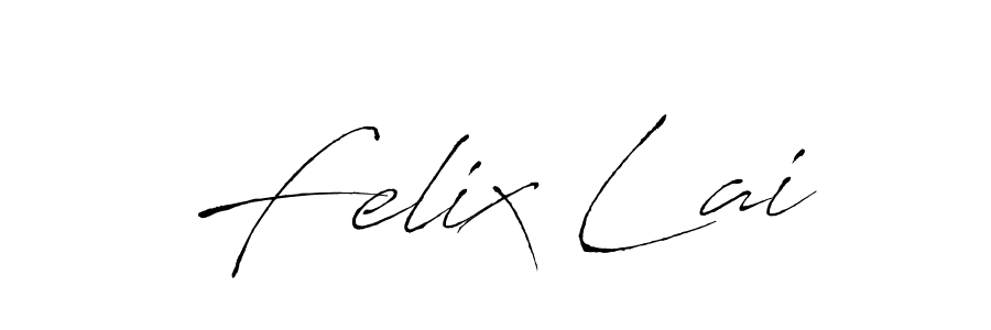 Design your own signature with our free online signature maker. With this signature software, you can create a handwritten (Antro_Vectra) signature for name Felix Lai. Felix Lai signature style 6 images and pictures png