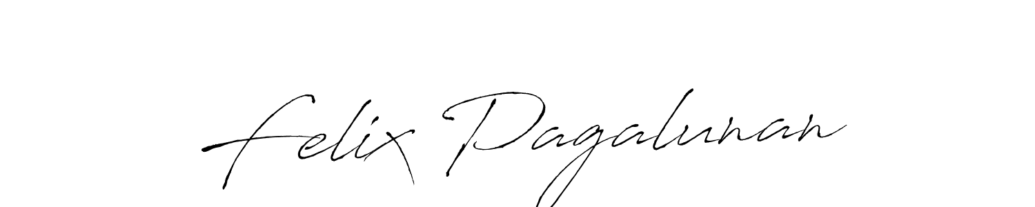 Make a beautiful signature design for name Felix Pagalunan. With this signature (Antro_Vectra) style, you can create a handwritten signature for free. Felix Pagalunan signature style 6 images and pictures png