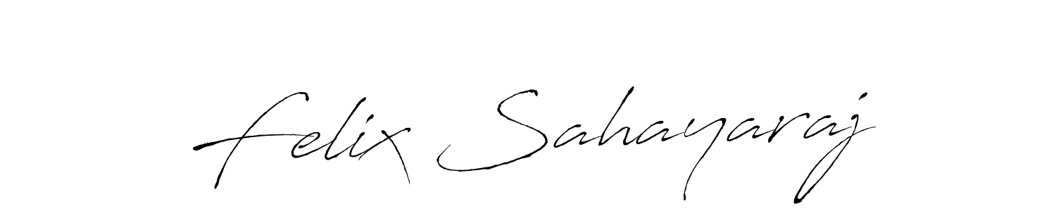 Design your own signature with our free online signature maker. With this signature software, you can create a handwritten (Antro_Vectra) signature for name Felix Sahayaraj. Felix Sahayaraj signature style 6 images and pictures png