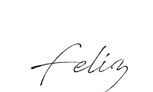 How to make Feliz signature? Antro_Vectra is a professional autograph style. Create handwritten signature for Feliz name. Feliz signature style 6 images and pictures png