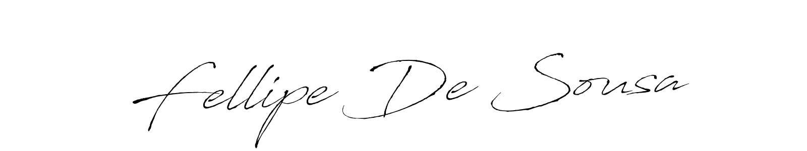 Create a beautiful signature design for name Fellipe De Sousa. With this signature (Antro_Vectra) fonts, you can make a handwritten signature for free. Fellipe De Sousa signature style 6 images and pictures png