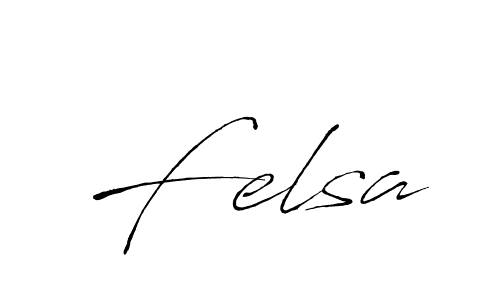 Design your own signature with our free online signature maker. With this signature software, you can create a handwritten (Antro_Vectra) signature for name Felsa. Felsa signature style 6 images and pictures png