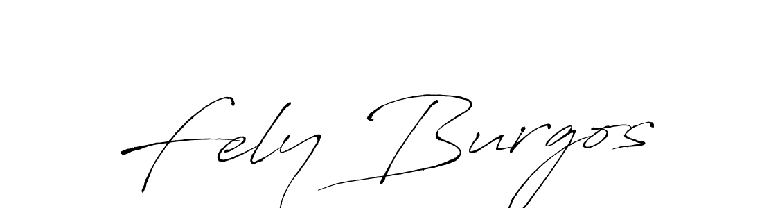 Also we have Fely Burgos name is the best signature style. Create professional handwritten signature collection using Antro_Vectra autograph style. Fely Burgos signature style 6 images and pictures png