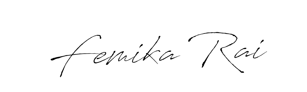 You should practise on your own different ways (Antro_Vectra) to write your name (Femika Rai) in signature. don't let someone else do it for you. Femika Rai signature style 6 images and pictures png