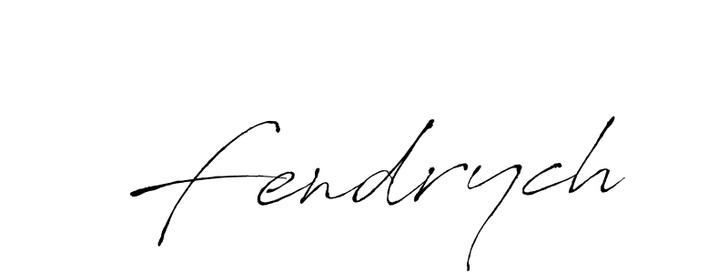 Make a beautiful signature design for name Fendrych. With this signature (Antro_Vectra) style, you can create a handwritten signature for free. Fendrych signature style 6 images and pictures png