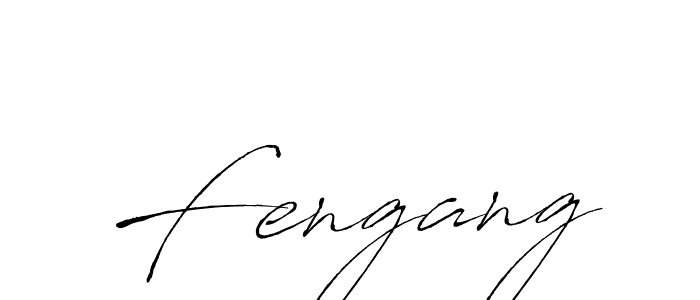 Design your own signature with our free online signature maker. With this signature software, you can create a handwritten (Antro_Vectra) signature for name Fengang. Fengang signature style 6 images and pictures png