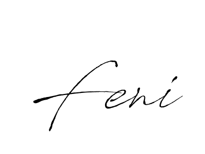 Design your own signature with our free online signature maker. With this signature software, you can create a handwritten (Antro_Vectra) signature for name Feni. Feni signature style 6 images and pictures png