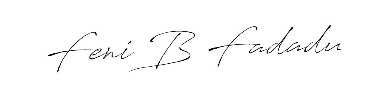 It looks lik you need a new signature style for name Feni B Fadadu. Design unique handwritten (Antro_Vectra) signature with our free signature maker in just a few clicks. Feni B Fadadu signature style 6 images and pictures png