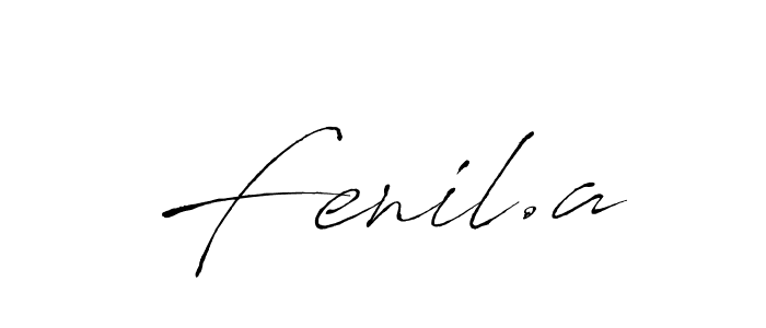 Design your own signature with our free online signature maker. With this signature software, you can create a handwritten (Antro_Vectra) signature for name Fenil.a. Fenil.a signature style 6 images and pictures png