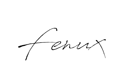 Create a beautiful signature design for name Fenux. With this signature (Antro_Vectra) fonts, you can make a handwritten signature for free. Fenux signature style 6 images and pictures png