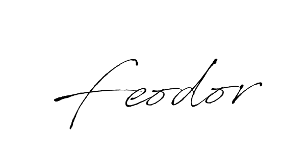 Feodor stylish signature style. Best Handwritten Sign (Antro_Vectra) for my name. Handwritten Signature Collection Ideas for my name Feodor. Feodor signature style 6 images and pictures png