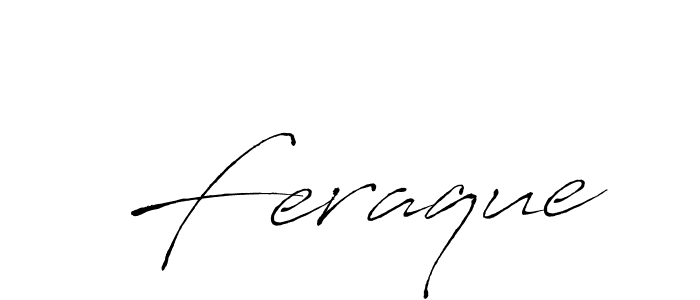 Also we have Feraque name is the best signature style. Create professional handwritten signature collection using Antro_Vectra autograph style. Feraque signature style 6 images and pictures png