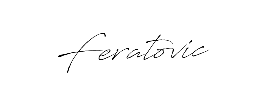 You should practise on your own different ways (Antro_Vectra) to write your name (Feratovic) in signature. don't let someone else do it for you. Feratovic signature style 6 images and pictures png