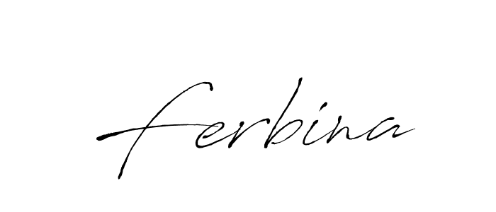 How to make Ferbina signature? Antro_Vectra is a professional autograph style. Create handwritten signature for Ferbina name. Ferbina signature style 6 images and pictures png