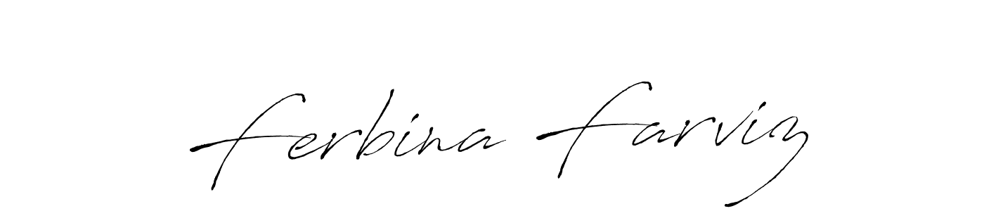 if you are searching for the best signature style for your name Ferbina Farviz. so please give up your signature search. here we have designed multiple signature styles  using Antro_Vectra. Ferbina Farviz signature style 6 images and pictures png
