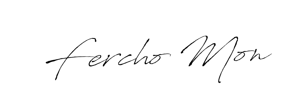 Design your own signature with our free online signature maker. With this signature software, you can create a handwritten (Antro_Vectra) signature for name Fercho Mon. Fercho Mon signature style 6 images and pictures png