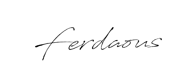 It looks lik you need a new signature style for name Ferdaous. Design unique handwritten (Antro_Vectra) signature with our free signature maker in just a few clicks. Ferdaous signature style 6 images and pictures png