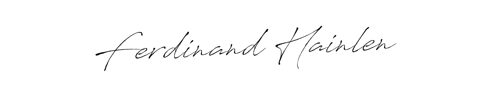 Ferdinand Hainlen stylish signature style. Best Handwritten Sign (Antro_Vectra) for my name. Handwritten Signature Collection Ideas for my name Ferdinand Hainlen. Ferdinand Hainlen signature style 6 images and pictures png