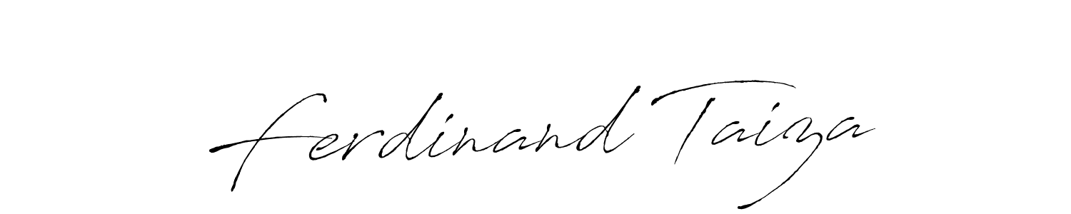 Design your own signature with our free online signature maker. With this signature software, you can create a handwritten (Antro_Vectra) signature for name Ferdinand Taiza. Ferdinand Taiza signature style 6 images and pictures png