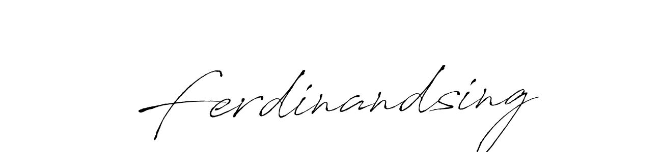 How to make Ferdinandsing signature? Antro_Vectra is a professional autograph style. Create handwritten signature for Ferdinandsing name. Ferdinandsing signature style 6 images and pictures png