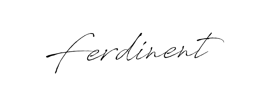 Use a signature maker to create a handwritten signature online. With this signature software, you can design (Antro_Vectra) your own signature for name Ferdinent. Ferdinent signature style 6 images and pictures png