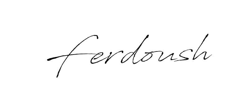 How to make Ferdoush name signature. Use Antro_Vectra style for creating short signs online. This is the latest handwritten sign. Ferdoush signature style 6 images and pictures png