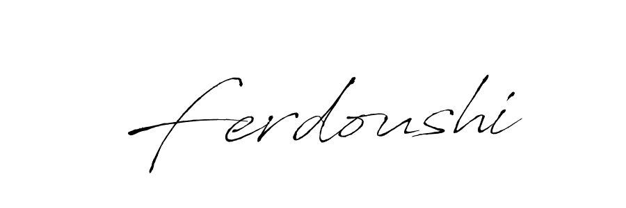 Also we have Ferdoushi name is the best signature style. Create professional handwritten signature collection using Antro_Vectra autograph style. Ferdoushi signature style 6 images and pictures png