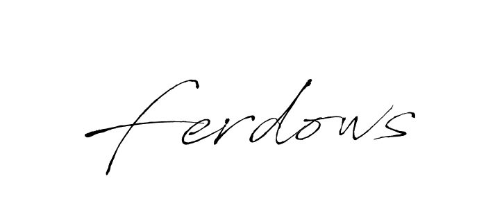 Once you've used our free online signature maker to create your best signature Antro_Vectra style, it's time to enjoy all of the benefits that Ferdows name signing documents. Ferdows signature style 6 images and pictures png