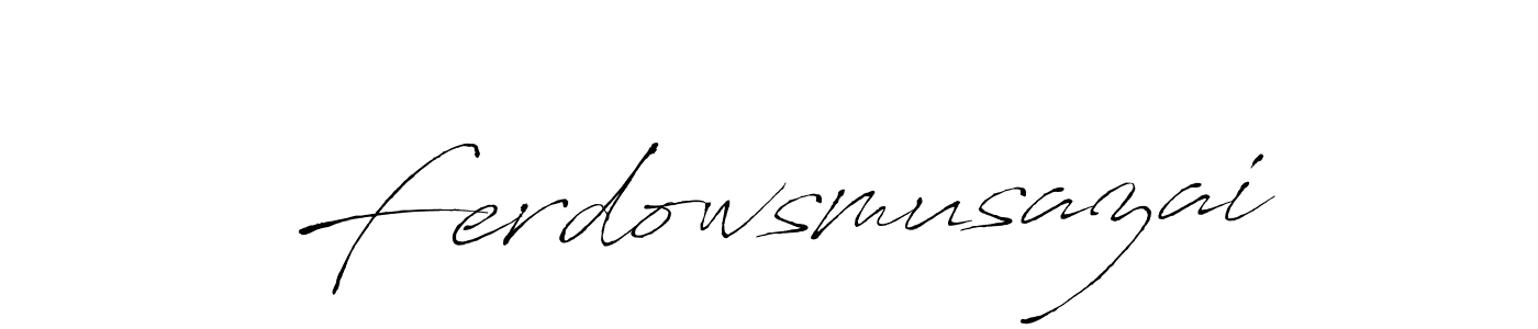 Design your own signature with our free online signature maker. With this signature software, you can create a handwritten (Antro_Vectra) signature for name Ferdowsmusazai. Ferdowsmusazai signature style 6 images and pictures png