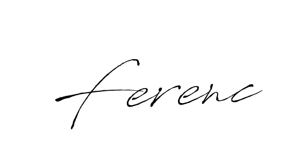 How to make Ferenc signature? Antro_Vectra is a professional autograph style. Create handwritten signature for Ferenc name. Ferenc signature style 6 images and pictures png
