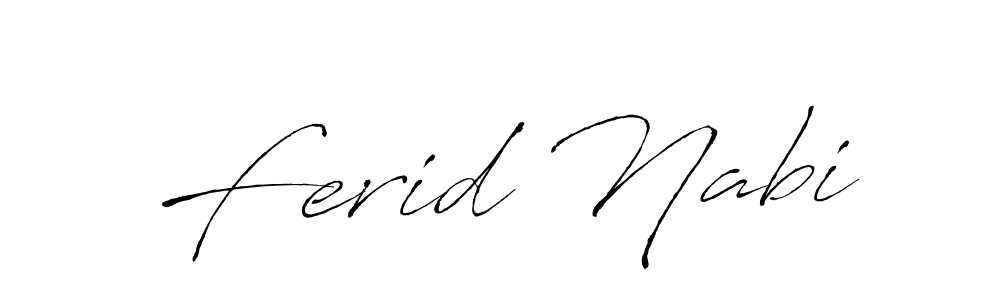 Also we have Ferid Nabi name is the best signature style. Create professional handwritten signature collection using Antro_Vectra autograph style. Ferid Nabi signature style 6 images and pictures png