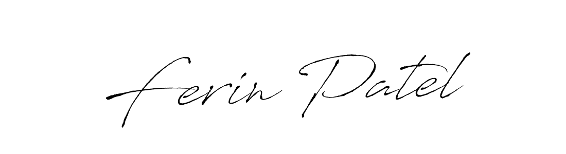 How to make Ferin Patel signature? Antro_Vectra is a professional autograph style. Create handwritten signature for Ferin Patel name. Ferin Patel signature style 6 images and pictures png