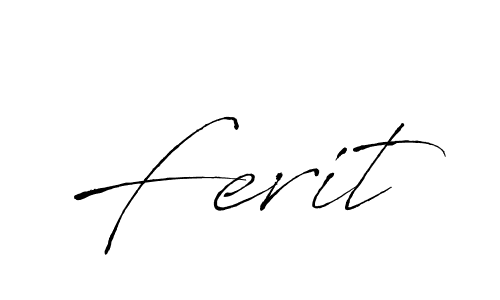 Create a beautiful signature design for name Ferit. With this signature (Antro_Vectra) fonts, you can make a handwritten signature for free. Ferit signature style 6 images and pictures png