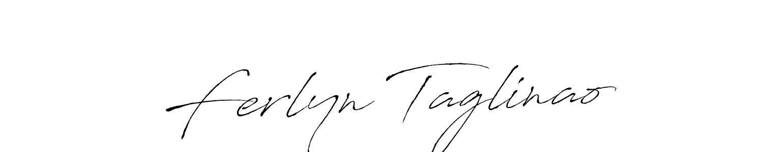 Use a signature maker to create a handwritten signature online. With this signature software, you can design (Antro_Vectra) your own signature for name Ferlyn Taglinao. Ferlyn Taglinao signature style 6 images and pictures png