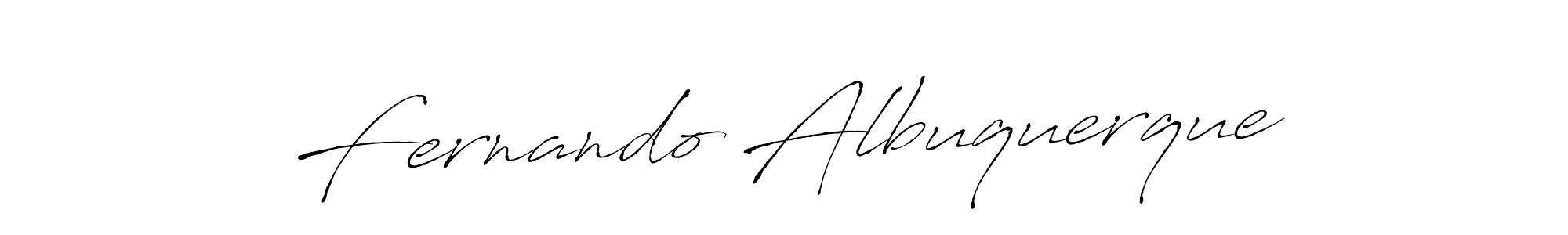 Fernando Albuquerque stylish signature style. Best Handwritten Sign (Antro_Vectra) for my name. Handwritten Signature Collection Ideas for my name Fernando Albuquerque. Fernando Albuquerque signature style 6 images and pictures png