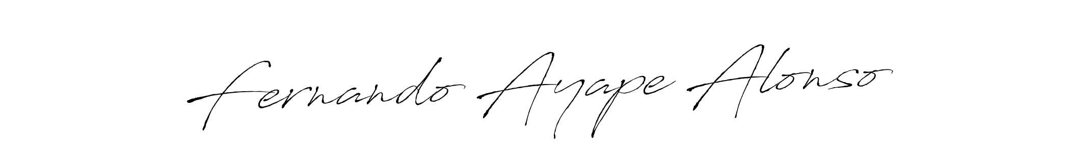 You can use this online signature creator to create a handwritten signature for the name Fernando Ayape Alonso. This is the best online autograph maker. Fernando Ayape Alonso signature style 6 images and pictures png