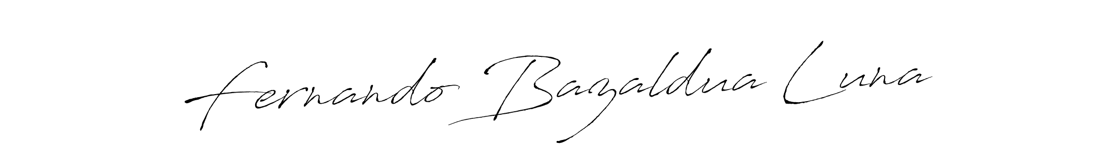 Fernando Bazaldua Luna stylish signature style. Best Handwritten Sign (Antro_Vectra) for my name. Handwritten Signature Collection Ideas for my name Fernando Bazaldua Luna. Fernando Bazaldua Luna signature style 6 images and pictures png