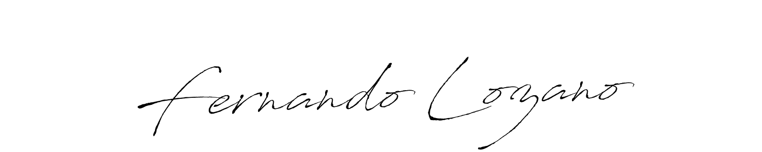 Make a beautiful signature design for name Fernando Lozano. With this signature (Antro_Vectra) style, you can create a handwritten signature for free. Fernando Lozano signature style 6 images and pictures png