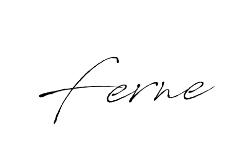 Design your own signature with our free online signature maker. With this signature software, you can create a handwritten (Antro_Vectra) signature for name Ferne. Ferne signature style 6 images and pictures png