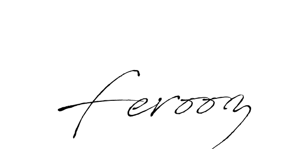 Use a signature maker to create a handwritten signature online. With this signature software, you can design (Antro_Vectra) your own signature for name Ferooz. Ferooz signature style 6 images and pictures png