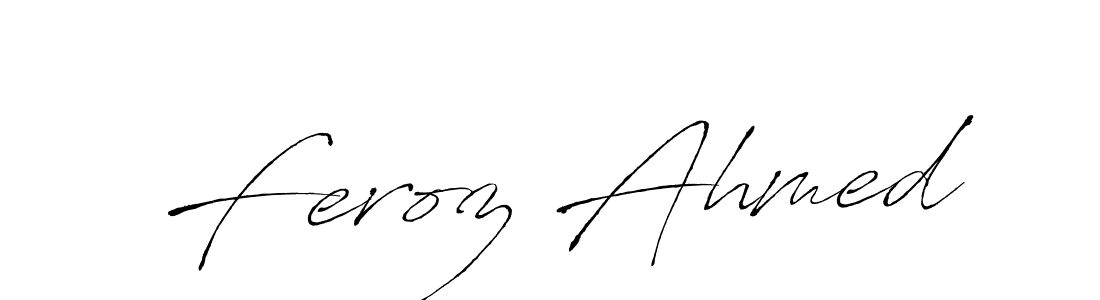 Use a signature maker to create a handwritten signature online. With this signature software, you can design (Antro_Vectra) your own signature for name Feroz Ahmed. Feroz Ahmed signature style 6 images and pictures png