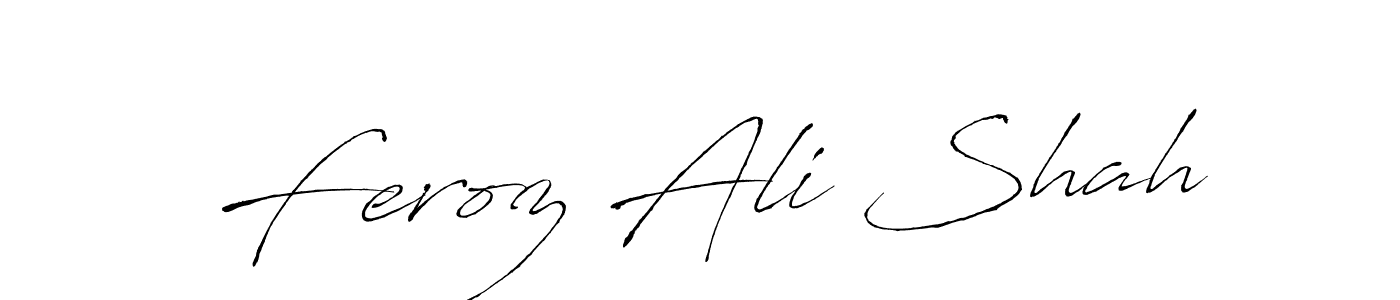 Create a beautiful signature design for name Feroz Ali Shah. With this signature (Antro_Vectra) fonts, you can make a handwritten signature for free. Feroz Ali Shah signature style 6 images and pictures png