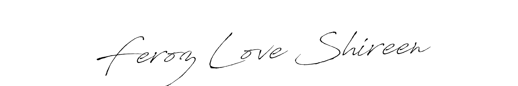 Also we have Feroz Love Shireen name is the best signature style. Create professional handwritten signature collection using Antro_Vectra autograph style. Feroz Love Shireen signature style 6 images and pictures png